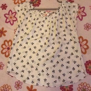 Black and White Blouse